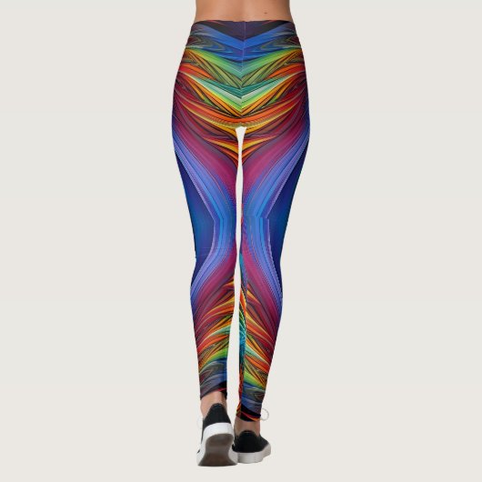 Kleurvederzwijn Leggings (Achterkant)