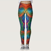 Kleurvederzwijn Leggings (Voorkant)
