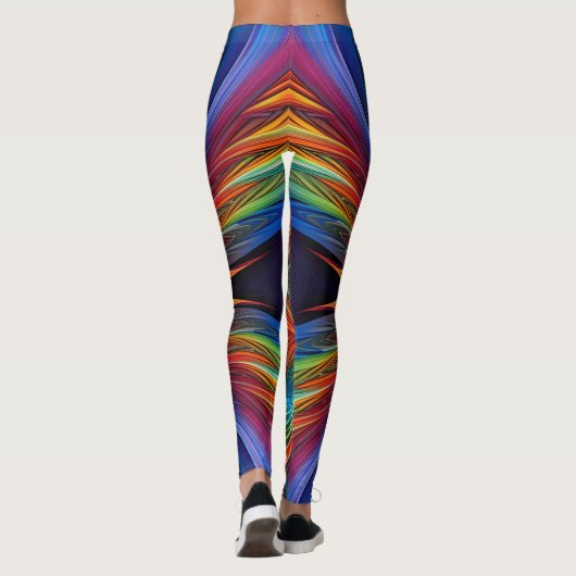 Kleurvederzwijn Leggings (Achterkant)