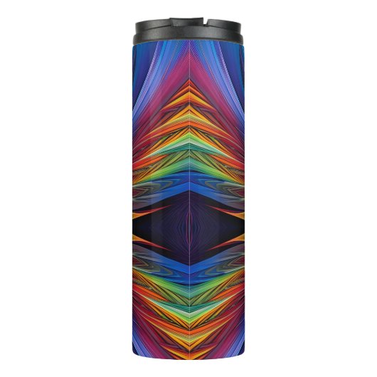 Kleurvederzwijn Thermosbeker (Achterkant)