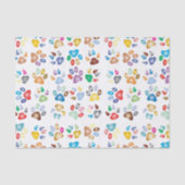 Kleurvee, hondenpatroon, regenboogkleuren tissuepapier (Voorkant)