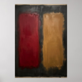 Kleurveld Abstract Poster | Rothko Geïnspireerd Ro
