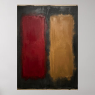 Kleurveld Abstract Poster Rothko Geïnspireerd Ro