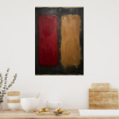 Kleurveld Abstract Poster | Rothko Geïnspireerd Ro (Keuken)