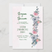 Kleurventilator Eenvoudige Kaart trouwuitnodiginge (Voorkant)