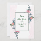 Kleurventilator Eenvoudige Kaart trouwuitnodiginge (Achterkant)