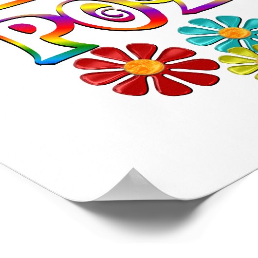 Kleurventilatorkracht Poster (Hoek)