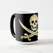 kleurveranderende jolly roger-mok magische mok (Voorkant links)
