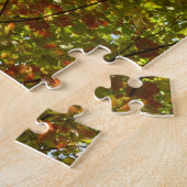 Kleurverandering van esdoorn van groen naar goud i legpuzzel (Zijkant)