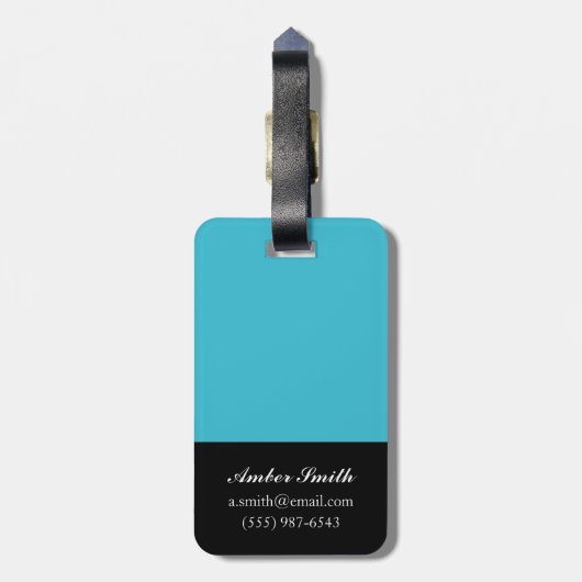 Kleurverbranding I Bagagelabel (Achterkant verticaal)