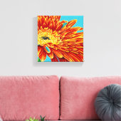 Kleurverbranding I Canvas Afdruk (Insitu (Woonkamer))