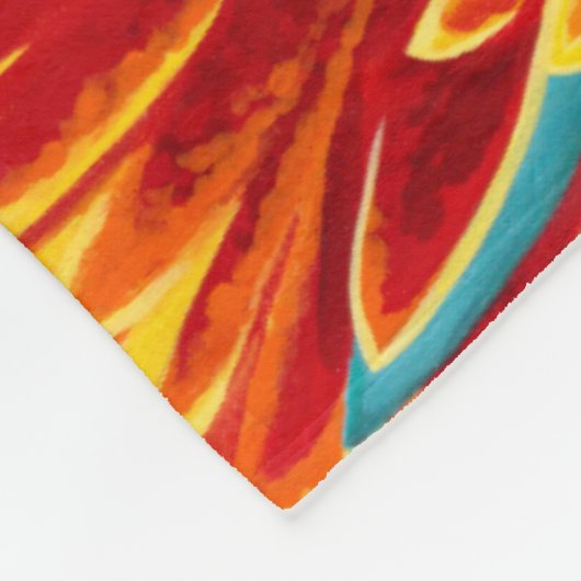 Kleurverbranding I Fleece Deken (Hoek)