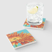 Kleurverbranding I Stenen Onderzetter (Zijkant)