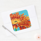 Kleurverbranding I Vierkante Sticker (Envelop)