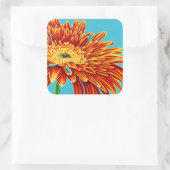 Kleurverbranding I Vierkante Sticker (Tas)