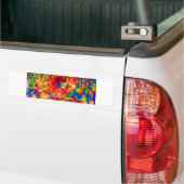 kleurverdwaasd bumpersticker (Op Truck)