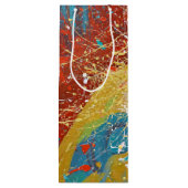 Kleurverf Abstract Wijn Cadeautas (Achterkant)