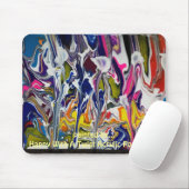 Kleurverf Gloedde Mousepad Muismat (Met muis)