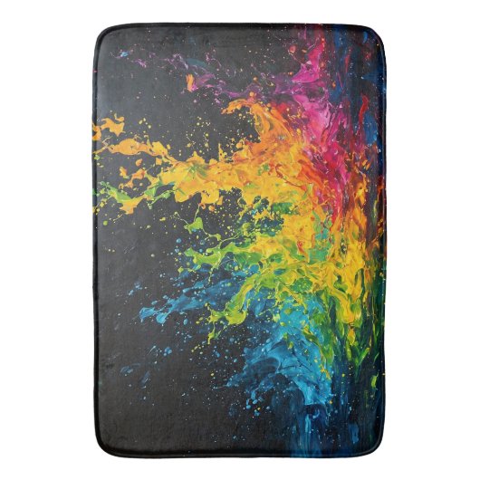 Kleurverf plastic badmat (Voorkant Verticaal)