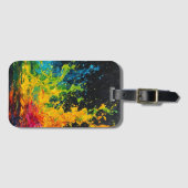 Kleurverf plastic bagagelabel (Voorkant (horizontaal))