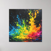 Kleurverf plastic canvas afdruk (Voorkant)