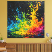 Kleurverf plastic canvas afdruk (Insitu (Woonkamer))