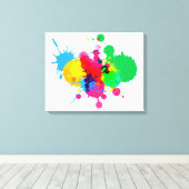 Kleurverf plastic canvas afdruk (Insitu (Houten vloer))