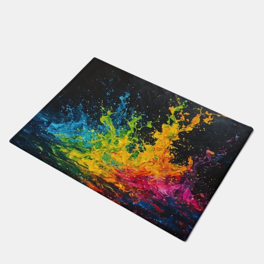 Kleurverf plastic deurmat (Schuin)