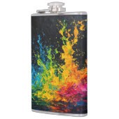 Kleurverf plastic heupfles (Links)