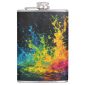 Kleurverf plastic heupfles (Voorkant)