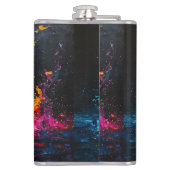 Kleurverf plastic heupfles (Achterkant)