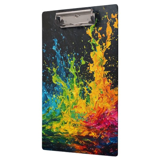 Kleurverf plastic klembord (Links)