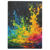 Kleurverf plastic klembord (Achterkant)