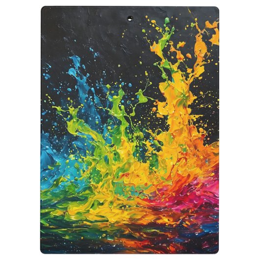 Kleurverf plastic klembord (Achterkant)