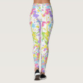Kleurverf plastic leggings (Achterkant)