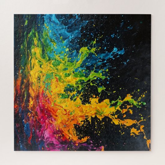 Kleurverf plastic legpuzzel (Horizontaal)