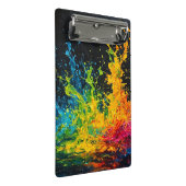 Kleurverf plastic mini klembord (Schuin)