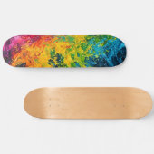 Kleurverf plastic persoonlijk skateboard (Horizontaal)