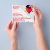 Kleurverf plastic, schilder en decorator flyer (Hand)