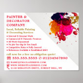 Kleurverf plastic, schilder en decorator poster (Voorkant)