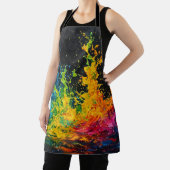 Kleurverf plastic schort (Insitu)