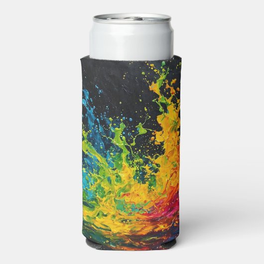 Kleurverf plastic seltzer blikjeskoeler (Seltzer Achterkant)