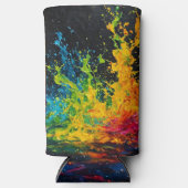 Kleurverf plastic seltzer blikjeskoeler (Voorkant)