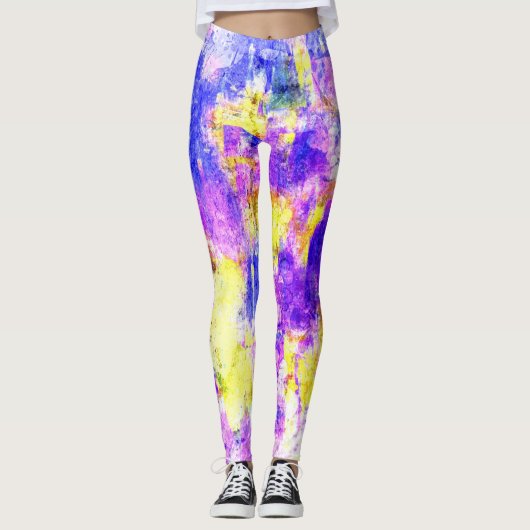 Kleurverf Splatter #6 Leggings (Voorkant)
