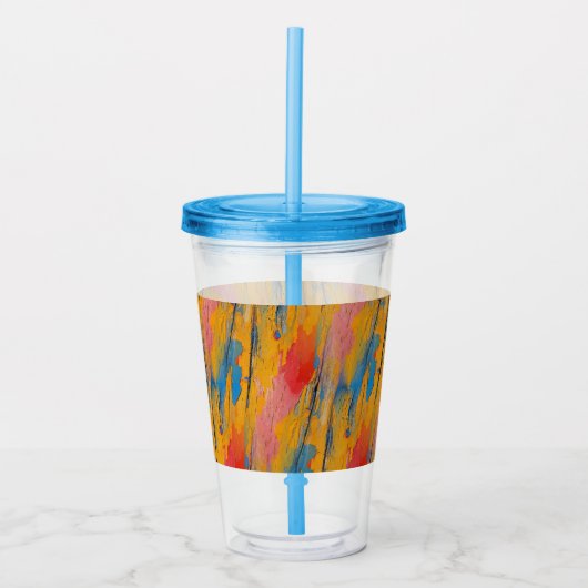 Kleurverf Splatter Acryl Drinkbeker (Voorkant)