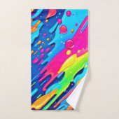 Kleurverf Splatter Bad Handdoek (Handdoek)