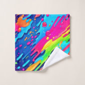 Kleurverf Splatter Bad Handdoek (Wasdoekje)