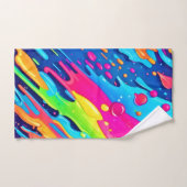 Kleurverf Splatter Bad Handdoek (Handdoek)