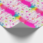 Kleurverf Splatter Cadeaupapier (Hoek)