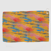 Kleurverf Splatter Golfhanddoek (Horizontaal)
